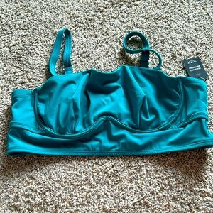 NWT size 1 D/DD Torrid Teal Bathing Suit Top